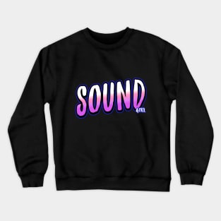 Sound Girl Pink Gradient Typography Crewneck Sweatshirt